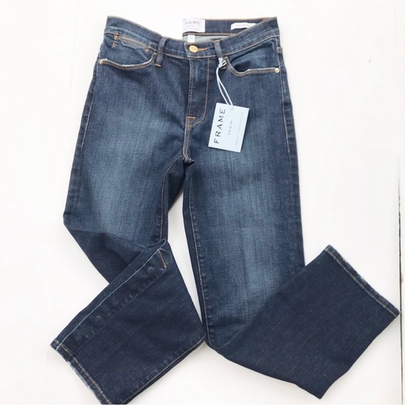 Brand New with Tags…Frame Jeans Le High Straight Snap Away Denim 25 - Picture 4 of 7